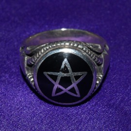 Pentagram Silver Ring